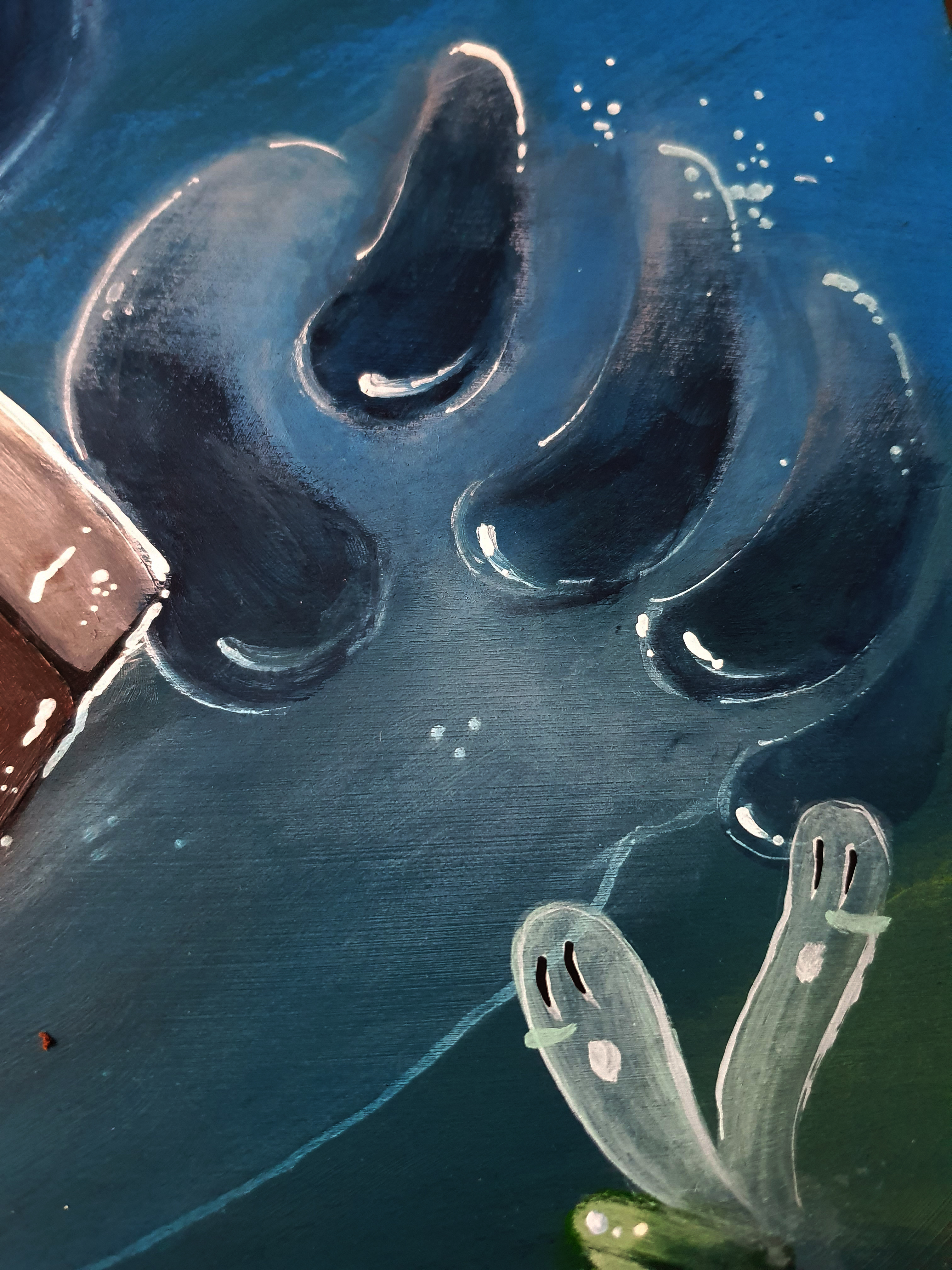 Modern Treasures blue ghost detail by KURO